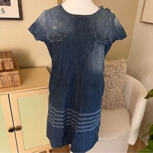 DSQUARED2 Denim Distressed Mini Y2K‎ Dress Size 40 Small